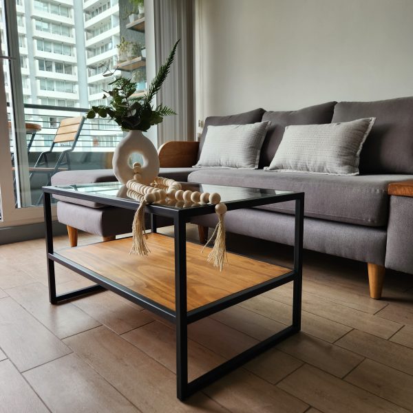 Mesa de Centro Wood Glass