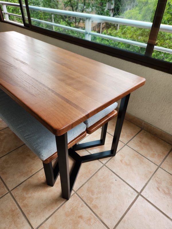 Mesa Bancas Vértice Wood - Imagen 2